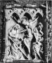 Wing, right (fragment of a diptych), 1 register, 3 arches across (frise d'arcatures; plaquette); reused as a pax (baiser de paix) (Front)
