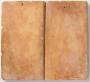 Wing, left (part of a diptych), 2 registers, with quatrefoils (quatre-feuilles) (Back)