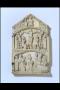 Centre panel (part of a gabled triptych), 3 registers, 1 arch across (plaquette) (Centre panel)