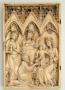 Wing, left (fragment of a diptych), 1 register, 3 arches across (frise d'arcatures; plaquette) (Front)
