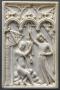 Writing tablet, 1 register, 3 arches across (tablettes à écrire; frise d'arcatures; plaquette) (Front)