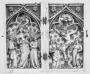Diptych, 1 register, 1 arch across (plaquettes) (Front)