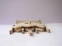 Gabled triptych, 3 registers, trefoil arches (frise d'arcatures; colonnettes) (Top)