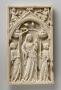 Wing, left (fragment of a diptych), 1 register, 1 arch across (plaquette; colonnettes) (Front)