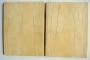 Diptych, 1 register, 3 arches across (frise d'arcatures; plaquettes) (Back)