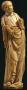Wing, left (fragment of a diptych), 2 registers, bands of rosettes (décor de roses) (Front)