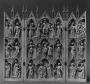 Triptych with gables, 3 registers, with arches across (frise d'arcatures; colonnettes) (Front)