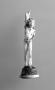 Statuette; probably originally enclosed in a rosary pendant or fragment of a reliquary (Front)