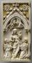 Wing, left (fragment of a diptych), 1 register, 1 arch across (plaquette) (Front)