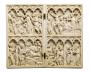 Diptych, 2 registers, 4 arches across (frise d'arcatures; colonnettes) (Front)