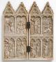 Gabled diptych, 2 registers (colonnettes) (Front)