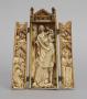 Gabled triptych, 1 register and 2 registers (tabernacle) (Front)