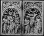 Diptych, 1 register, 1 arch across (plaquettes) (Front)