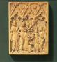 Panel, 1 register, 3 ogee arches across (frise d'arcatures); possibly reused as a lid for a reliquary (Front)