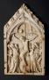 Gabled centre panel (fragment of a triptych or polyptych), 1 register, 1 arch across (Front)