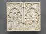 Diptych, 1 register, 1 arch across (plaquette) (Front)