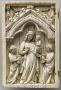 Wing, left (fragment of a diptych), 1 register, 1 arch across (plaquette) (Front)