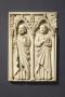 Panel (fragment of a casket), 1 register, 2 arches across (coffret; frise d'arcatures; colonnettes) (Front)