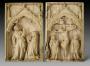 Diptych, 1 register, 1 arch across (plaquette; colonnettes) (Front)