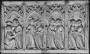 Panel (fragment of a casket; lid), 4 arches across (frise d'arcatures; coffret) (Front)