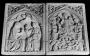 Diptych, 1 register, 1 arch across (plaquettes) (Front)