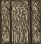 Triptych, 2 registers, with arches and bands of rosettes (frise d'arcatures; décor de roses; colonnettes) (Front)