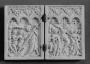 Diptych, 1 register, 3 arches across (frise d'arcatures; plaquettes) (Front)