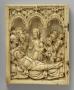 Wing, left (fragment of a diptych), 1 register, 3 arches across (plaquette; frise d'arcatures) (Front)
