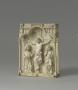 Centre panel (fragment of a polyptych), 1 register, 1 trefoil arch across (plaquette; colonnettes) (Front)