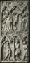 Wing, left (part of a diptych), 2 registers, 3 arches across (frise d'arcatures) (Front)
