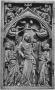 Wing, left (fragment of a diptych), 1 register, 1 arch across (plaquette; colonnettes) (Front)