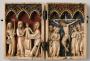 Diptych, 1 register, 3 arches across (frise d'arcatures; plaquettes) (Front)