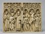 Diptych, 1 register, 3 arches across (plaquettes; frise d'arcatures) (Front)