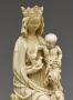 Statuette; known as 'Vierge à l'Enfant au chardonneret' (Front, detail)