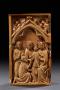 Diptych, 1 register, 1 arch across (plaquettes) (Wing, left, front)
