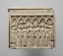 Casket with arches and quatrefoils (coffret; quatre-feuilles; frise d'arcatures) (End, right)