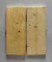 Diptych, 3 registers, 2 full and a half arches across (colonnettes; frise d'arcatures) (Back)