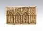 Lid (fragment of a casket), 1 register, 4 arches across (coffret; frise d'arcatures) (Front)