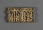 Openwork diptych, 1 register, 3 arches across (frise d'arcatures; plaquettes ajourées) (Front)