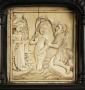 40 panels, 1 register, 1 ogee arch across; inserted in a wooden cabinet (Row 3, panel 2)