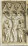 Diptych, 1 register, 3 arches across (frise d'arcatures; plaquettes) (Wing, left)
