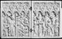 Diptych, 1 register, 3 full and 2 half arches across (frise d'arcatures; plaquettes; colonnettes) (Front)