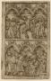 Wing, right (fragment of a diptych), 2 registers, 3 arches across (frise d'arcatures) (Front)