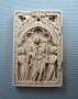 Wing, left (fragment of a diptych), 1 register, 1 arch across (plaquette) (Front)