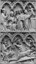 Panel (part of a polyptych), 2 registers, 3 arches across (frise d'arcatures) (Front)