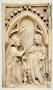 Panel, 1 register, 1 arch across (plaquette); later reused as a the left wing of a diptych (Front)