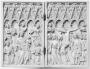 Diptych, 1 register, 5 arches across (frise d'arcatures; plaquettes) (Front)