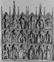 Gabled diptych, 3 registers, 3 arches across (frise d'arcatures; colonnettes) (Front)