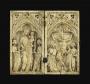 Diptych, 1 register, 1 arch across (plaquette) (Front)