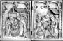 Diptych, 1 register, 1 arch across (plaquette) (Front)